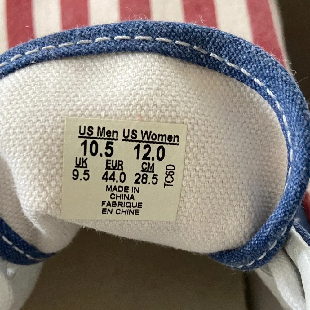 Vans Era Star Spangled Banner Red White and Blue Classics Men's 10.5 Women's 12 - Picture 3 of 8